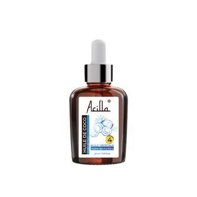 Huile de Coco Acilla — Hydratation Profonde Peau & Cheveux | 30ml