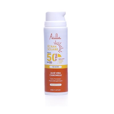 Écran Solaire Teinté SPF 50++ — Protection Haute, Teint Unifié & Peau Hydratée | Acilla
