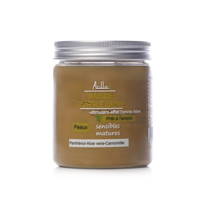 Masque Argile Verte Purifiant — Visage & Cheveux, Peaux Mixtes à Grasses | Acilla