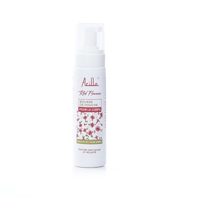 Mousse Douche Red Flowers 200ml — Douceur Florale & Fraîcheur