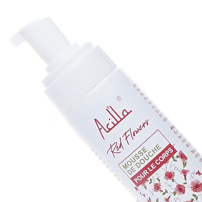 Mousse Douche Red Flowers 200ml — Douceur Florale & Fraîcheur