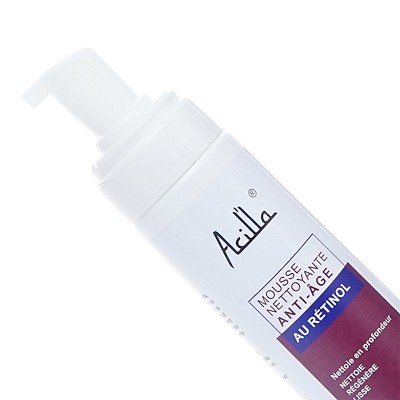 Mousse Nettoyante Anti-Âge Acilla 200ml — Rétinol & Acide Hyaluronique