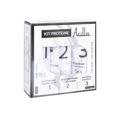Kit Réparateur Cheveux Acilla — Protéine, Collagène & Kératine