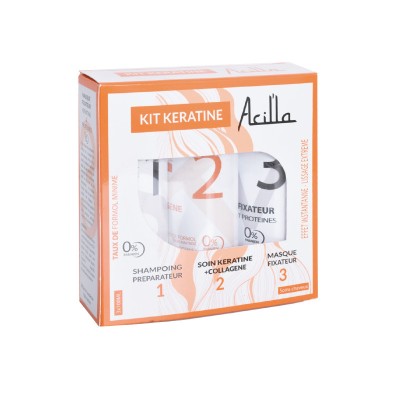 Kit Kératine Acilla — Lissage Doux, Réparation & Protection Cheveux