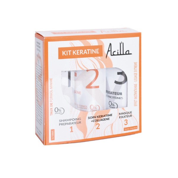 Kit Soin Kératine Et Collagène 3 x 100ml