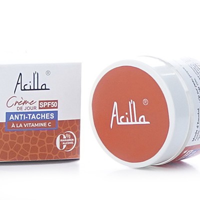 Crème de Jour Anti-Taches Acilla SPF50+ — Éclat & Protection