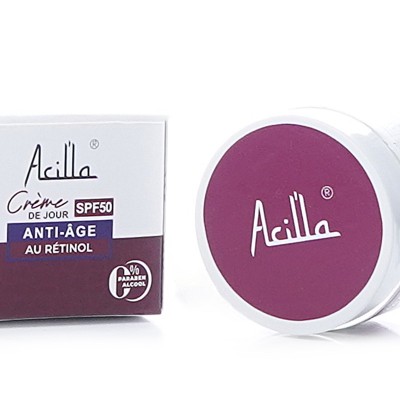 Crème de Jour Anti-Âge Acilla SPF50 — Rétinol & Hydratation