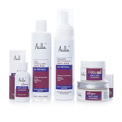 Gamme Rétinol & Acide Hyaluronique Acilla — Routine Anti-Âge