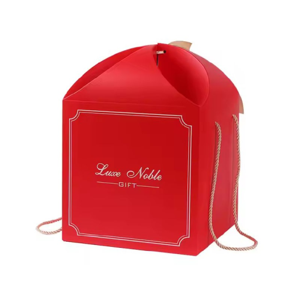 Boite cadeau en carton rouge